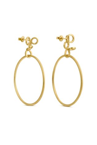 Angel Hoops Golden Earrings