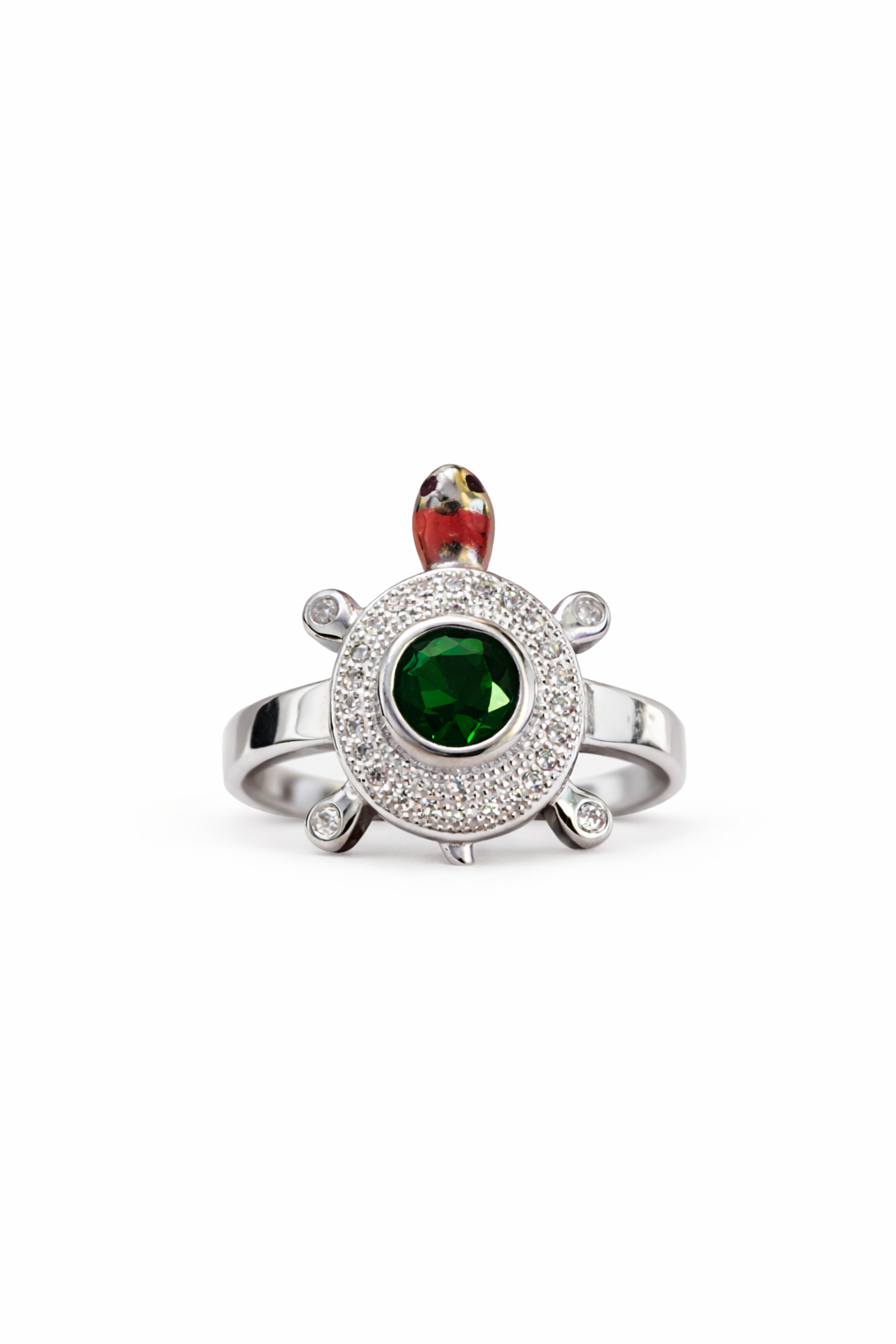 Ladybug Helm Emerald Ring