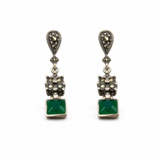 Emerald Heirloom Drop Earrings