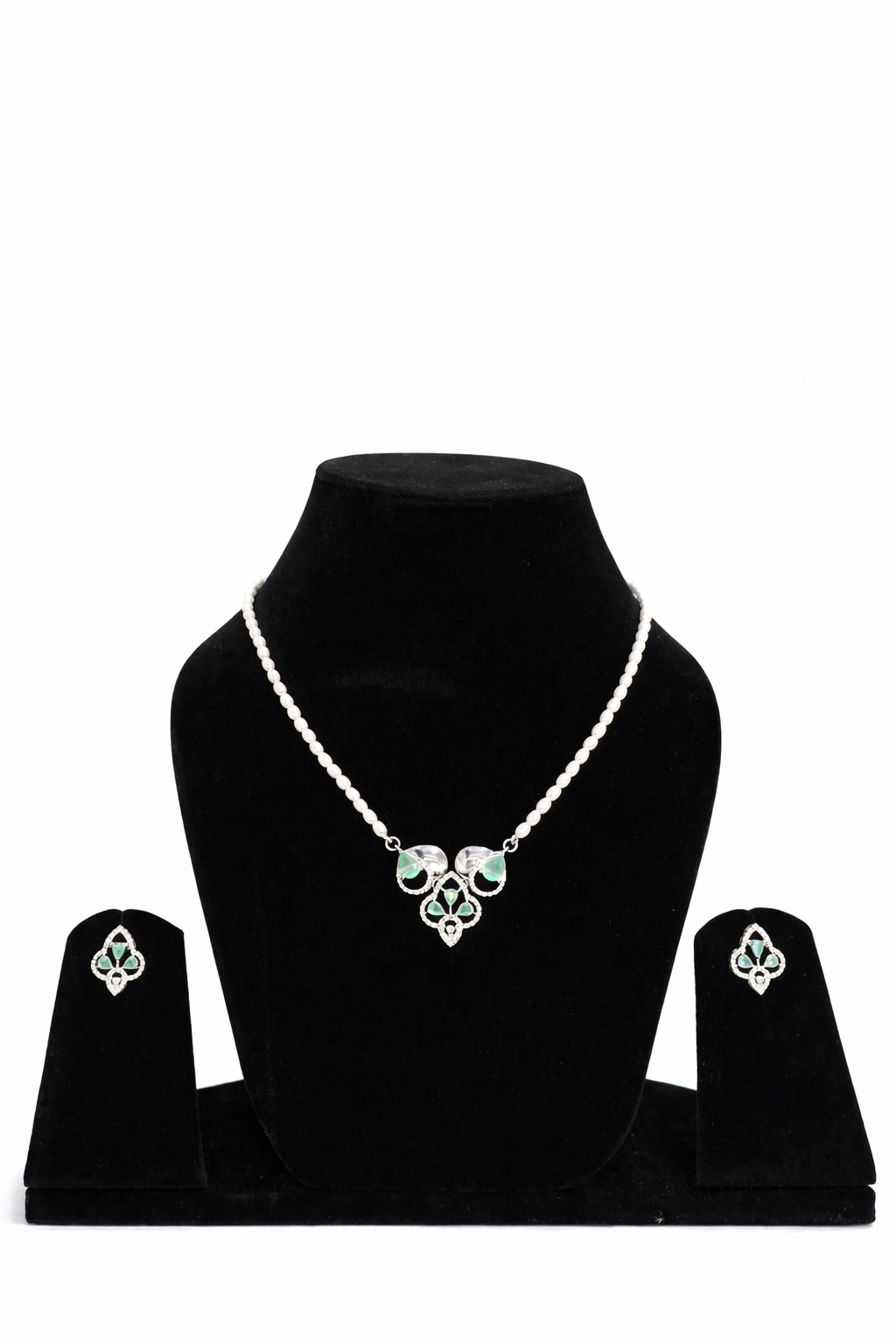 Silver Pearl Royale Pendant Set