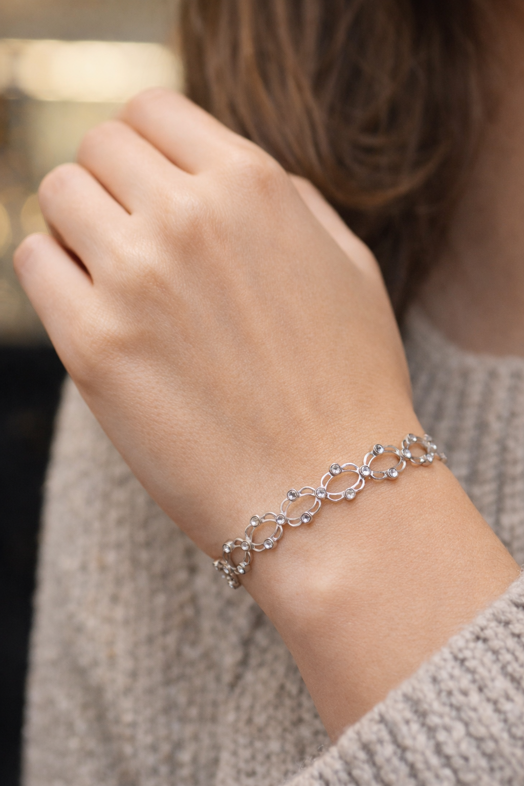 Silver Infinity Cuff Ring - Image 5