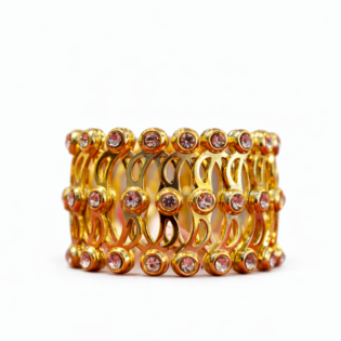 Golden Lattice Lights Band (Bracelet-Inspired Design)