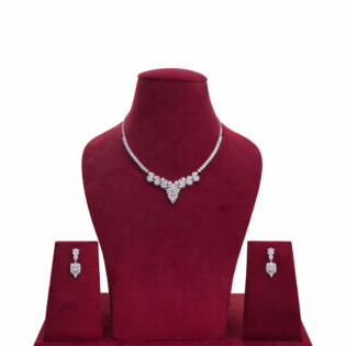 Silver Petal Symphony Necklace - Image 2