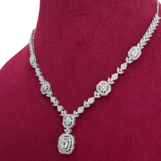 Silver Royale Cascade Necklace - Image 2