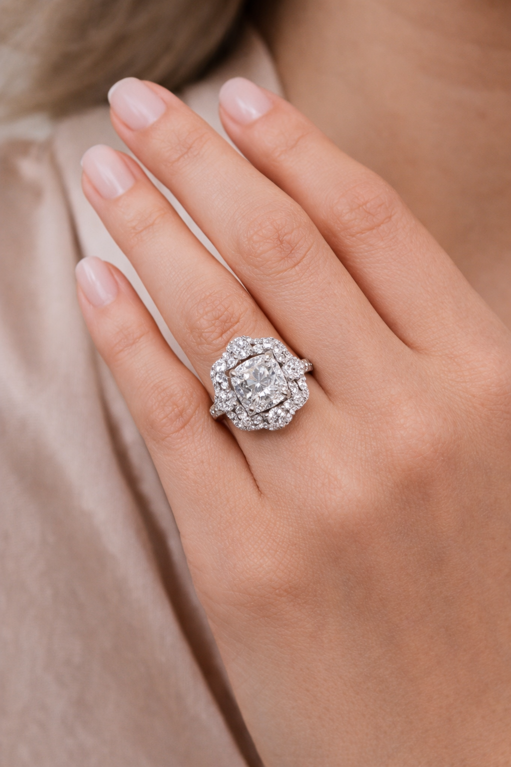 Regal Halo Blossom Ring - Image 4