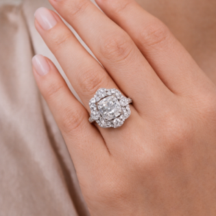 Regal Halo Blossom Ring - Image 2