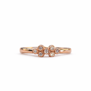 Petite Clover Spark Ring