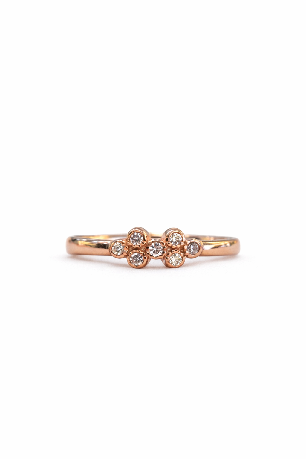 Petite Clover Spark Ring