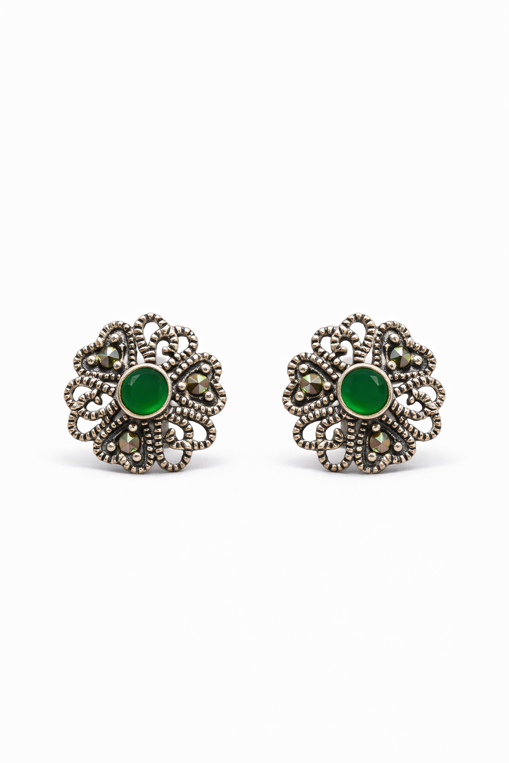 Verdant Filigree Bloom Studs