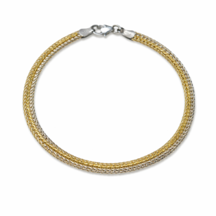 Luna Weave Pure Silver Bracelet