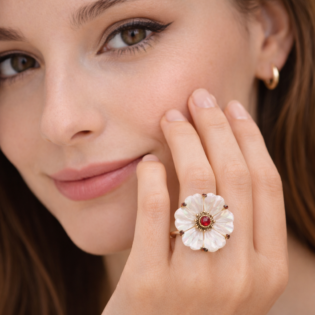 Midnight Flower Ring - Image 3