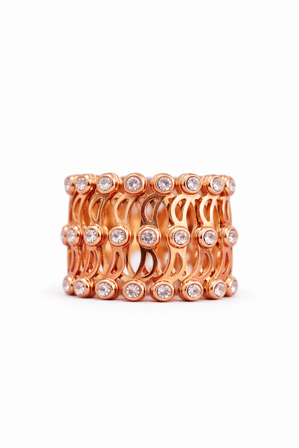 Rose Radiance Lattice Band (Convertible Bracelet Design)
