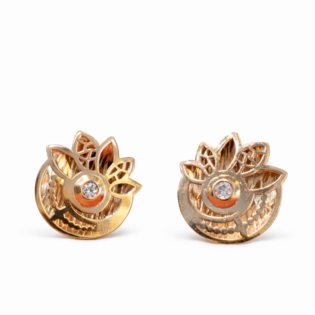Golden Lotus Whisper Studs