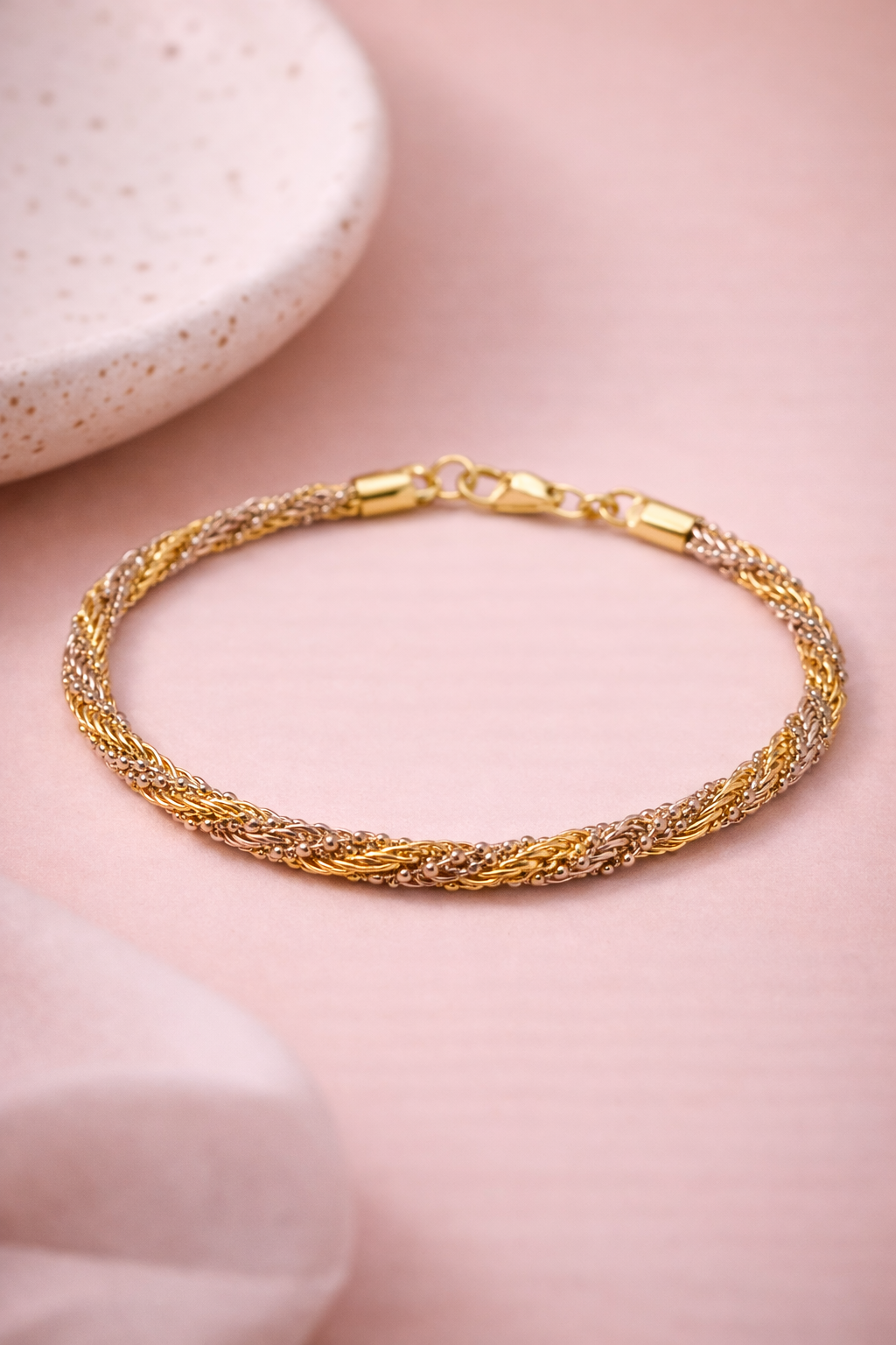 Trinity Weave Silver Bracelet