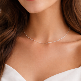Silver Whisper Wave Chain