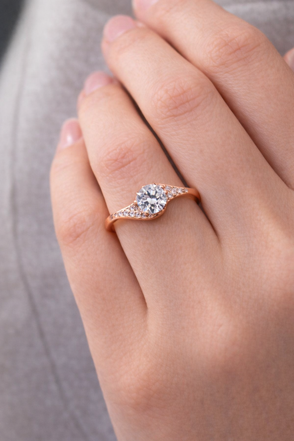 Twilight Swirl Halo Ring - Image 4