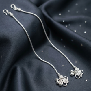 LunaLine Silver Anklet