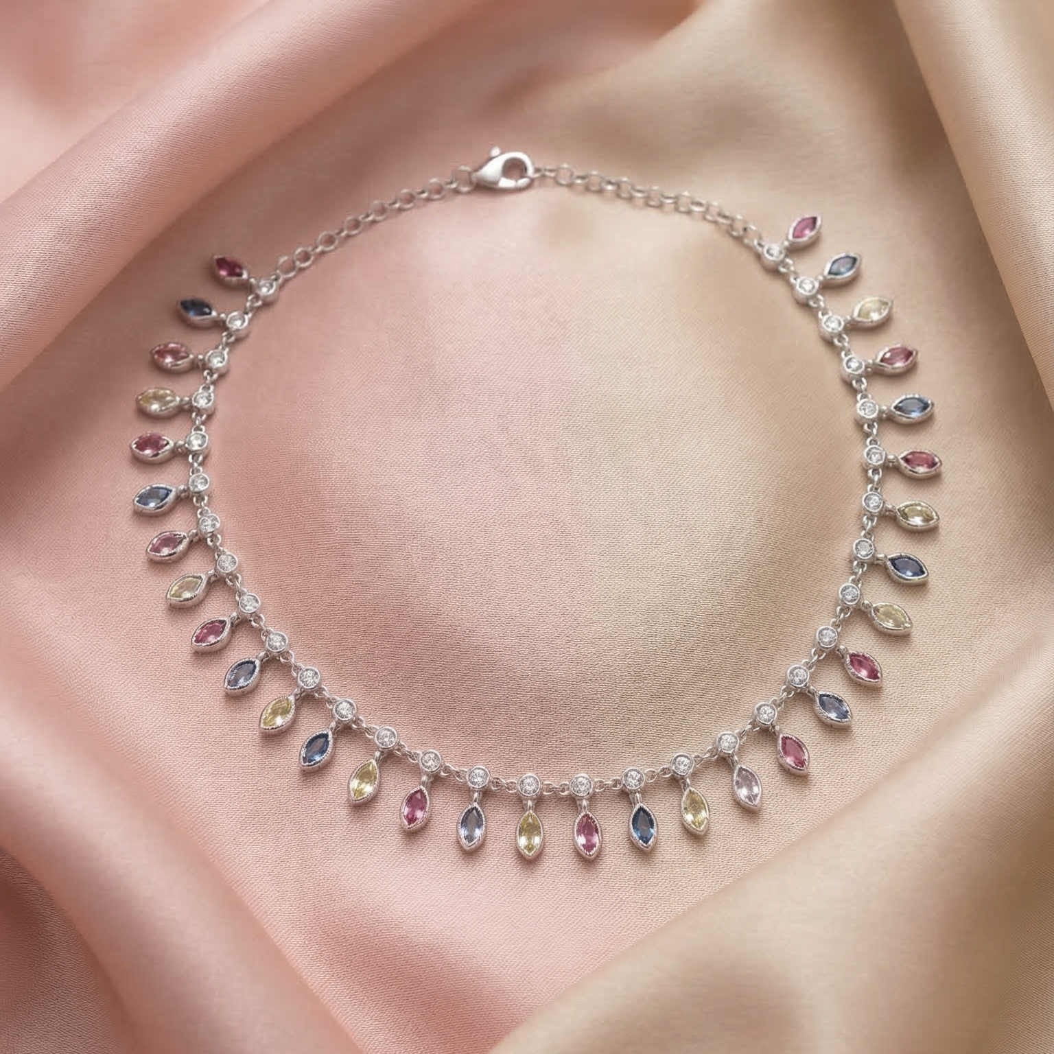 Silver Drop Anklet