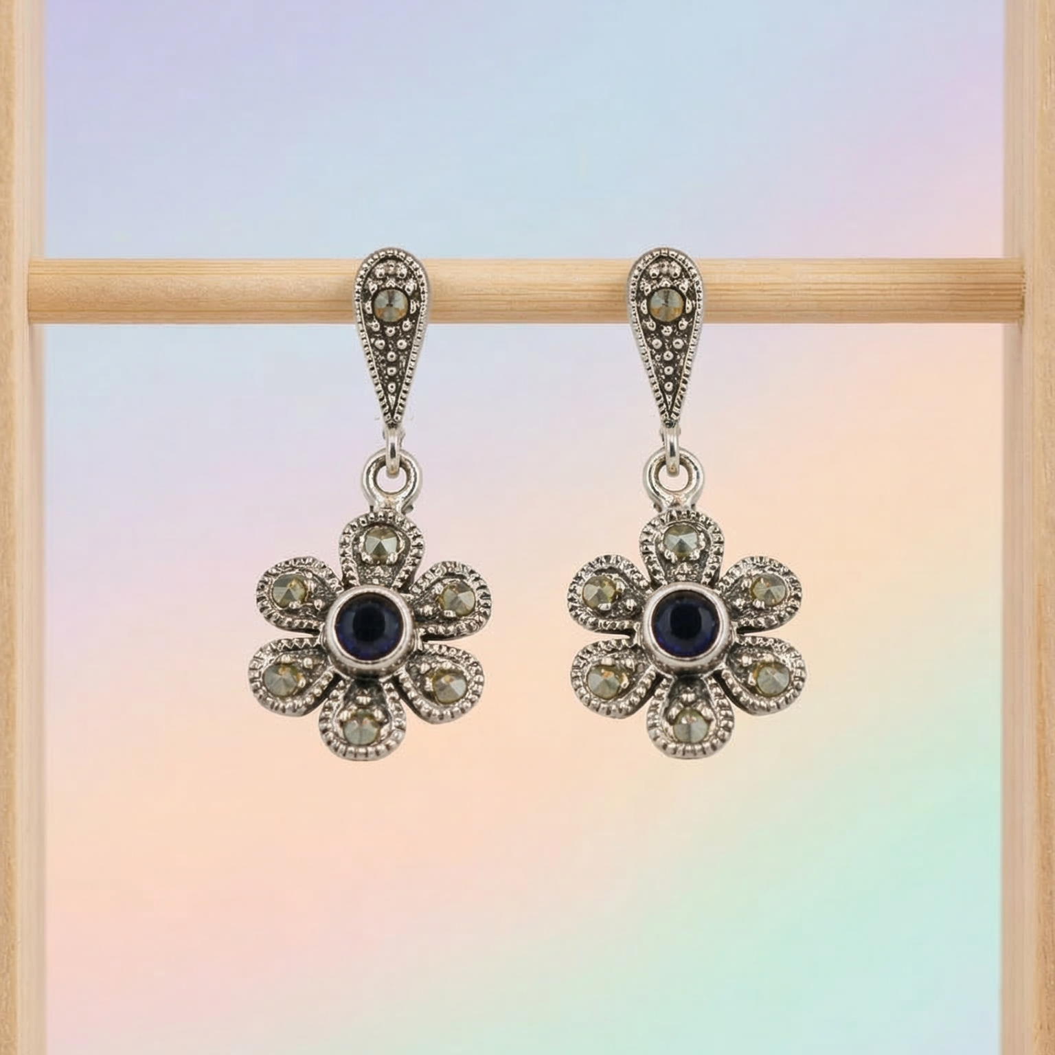 Midnight Meadow Drop Earrings