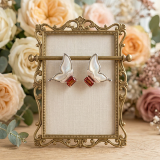 Blossom Flutter Silver Pendant Set - Image 3