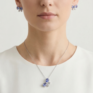 Luna Bow Silver Pendant Set - Image 2