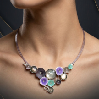 Silver Blossom Harmony Pendant Set - Image 2