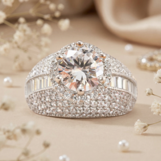 Luna Halo Majesty Ring