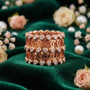 Rose Radiance Lattice Band (Convertible Bracelet Design)