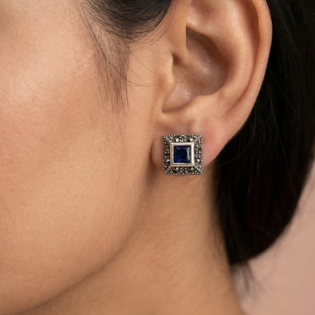 Midnight Mosaic Studs - Image 2