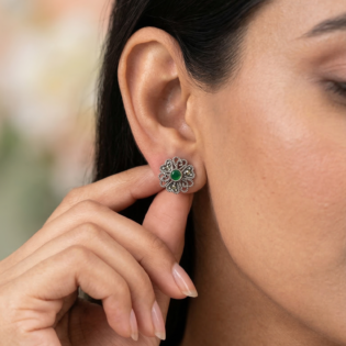 Verdant Filigree Bloom Studs - Image 2