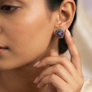 Amethyst Hive Studs - Image 4