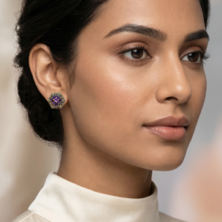 Amethyst Hive Studs - Image 5