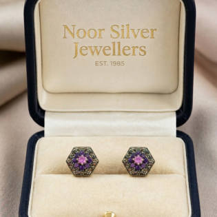Amethyst Hive Studs - Image 3