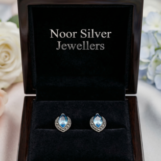 Azure Crescent Studs - Image 3