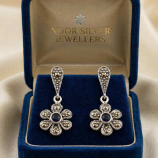 Midnight Meadow Drop Earrings - Image 3