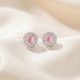 Rosé Pearl Grace Silver Pendant Set - Image 3