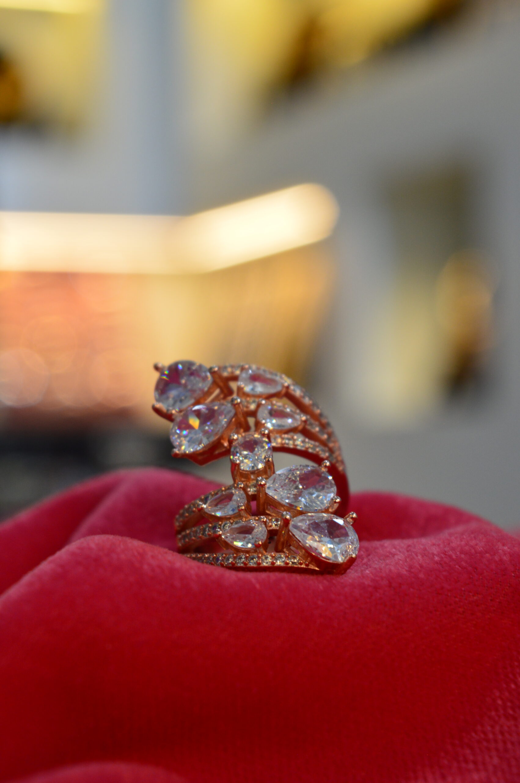 Luminous Cascade Silver Ring - Image 4