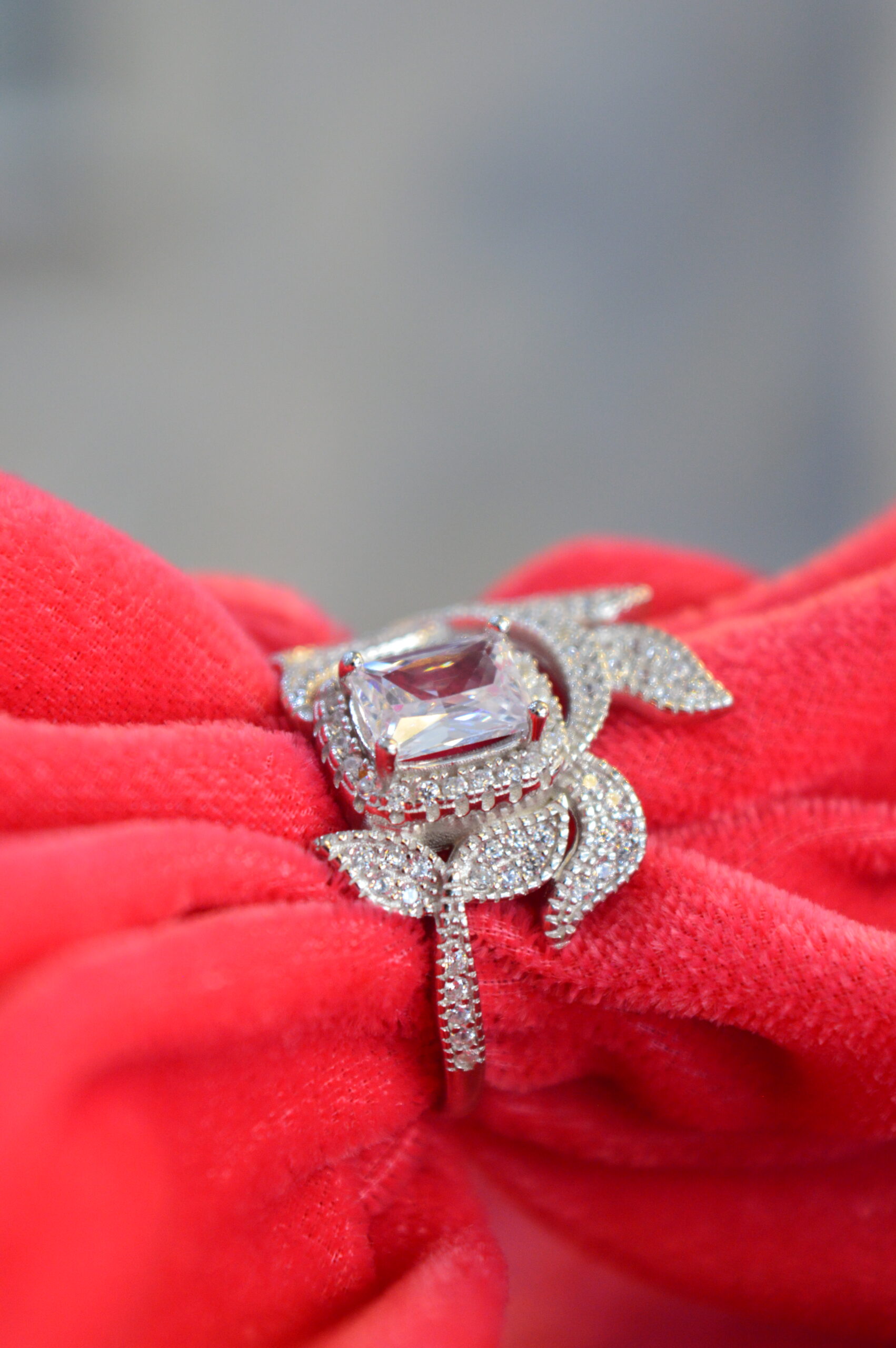 Silver Leaf Bloom Ring - Image 2