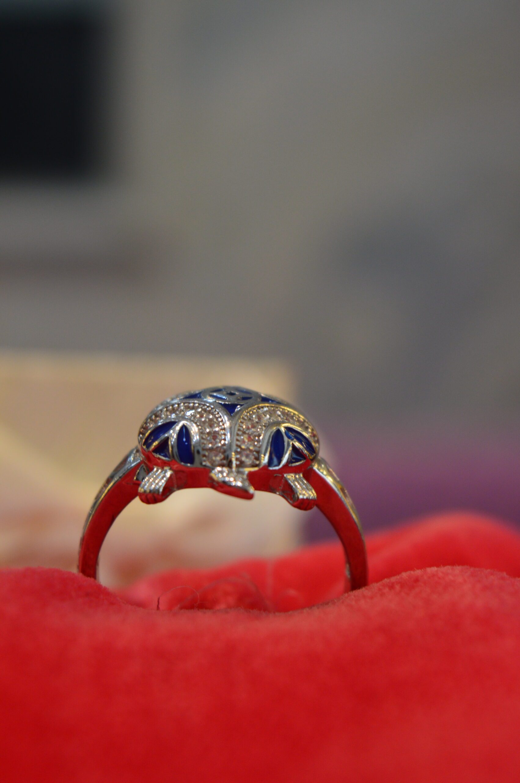Azure Compass Charm Ring - Image 3