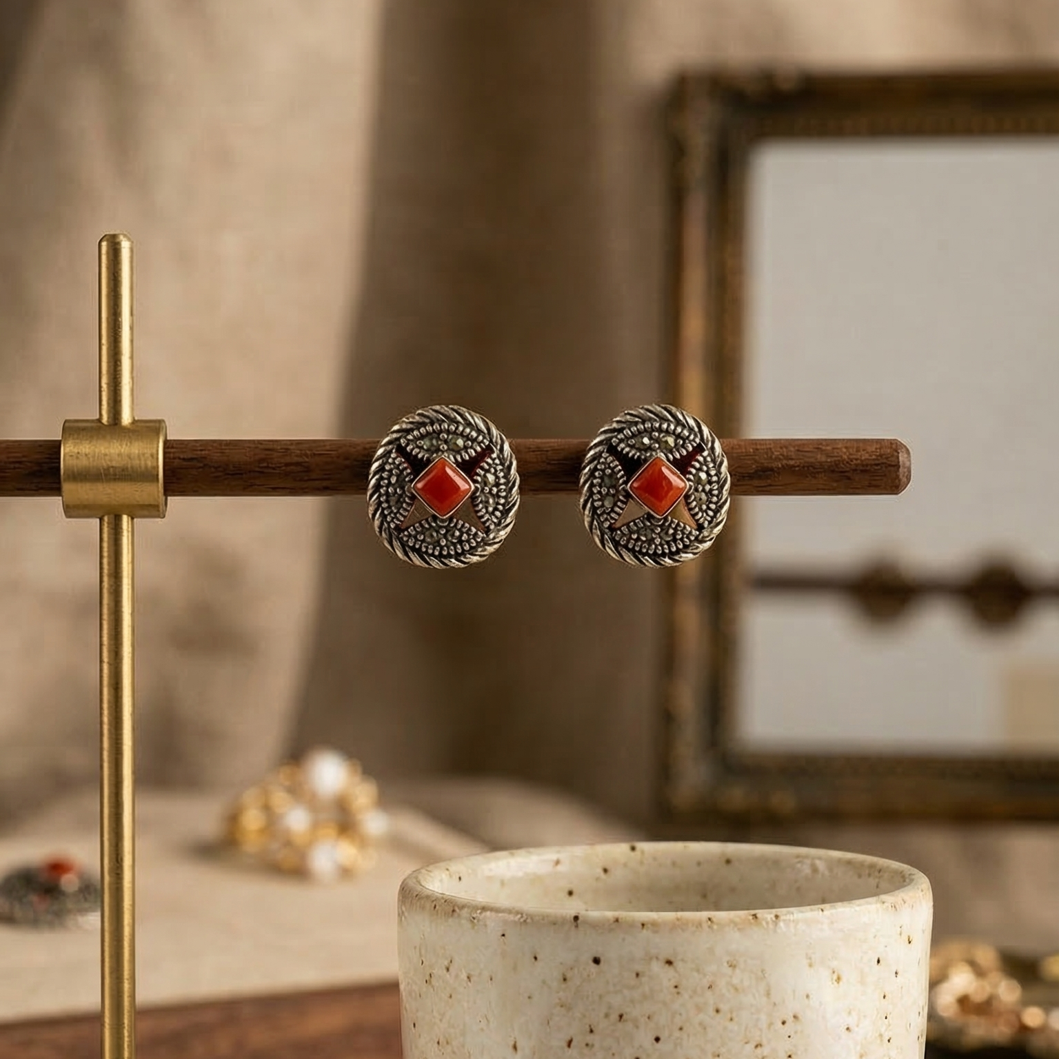 Ember Knot Studs