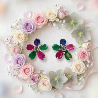 Jewel Garden Bloom Studs