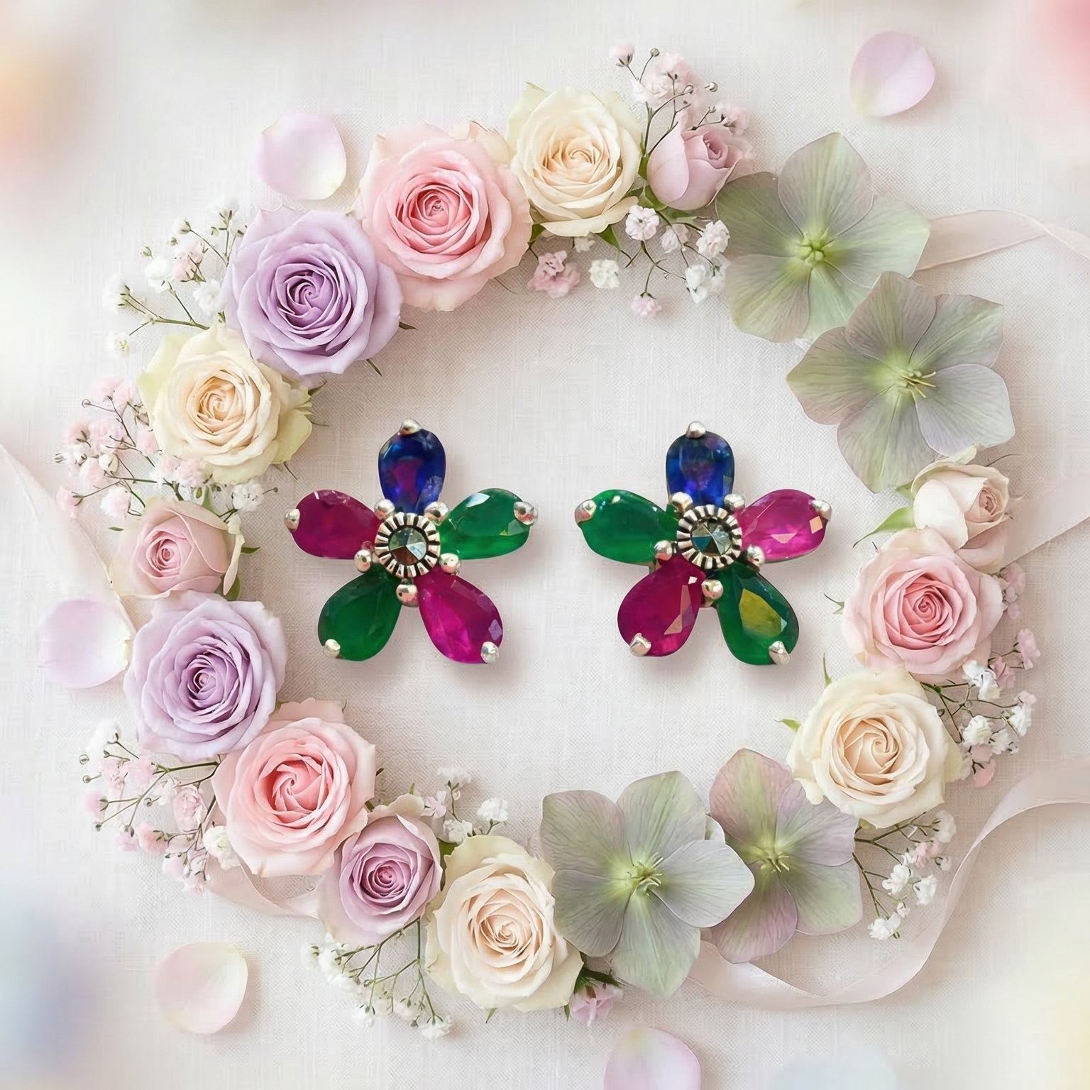 Jewel Garden Bloom Studs