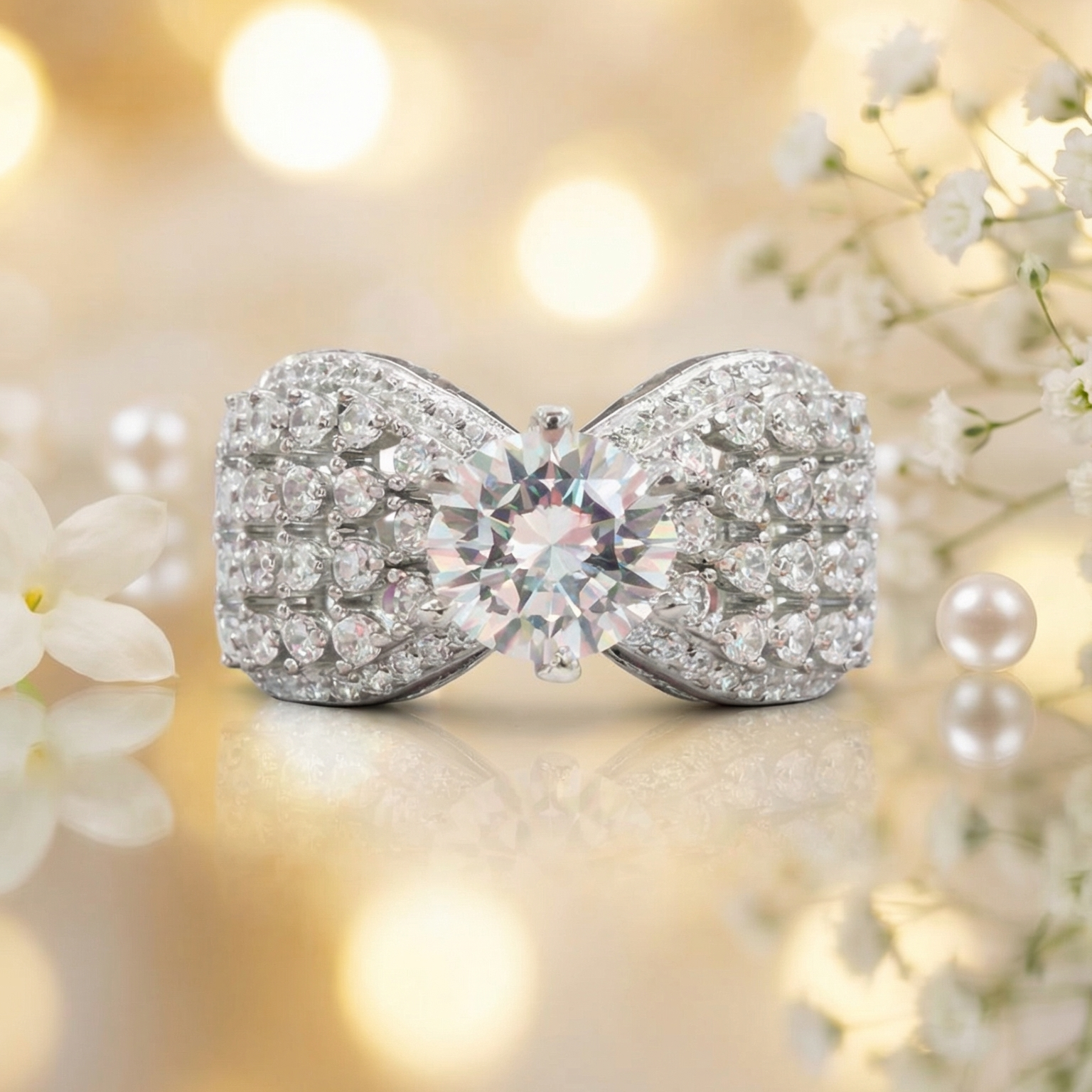 Silver Spark Ring
