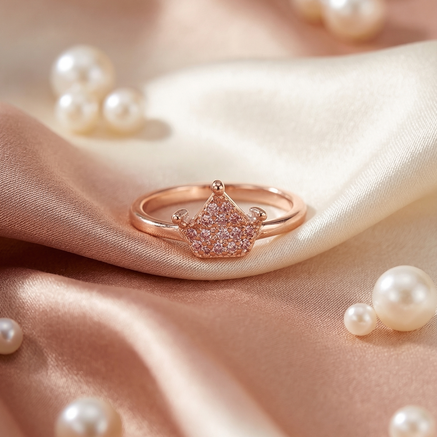 Aurora Crown Silver Ring