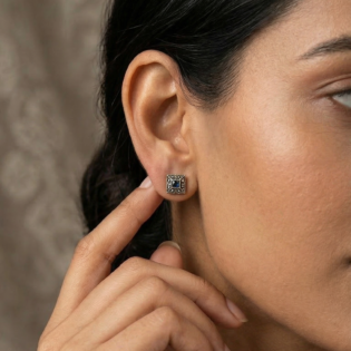 Midnight Mosaic Studs - Image 5