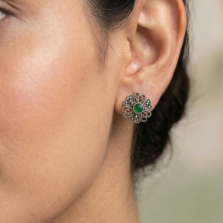 Verdant Filigree Bloom Studs - Image 5