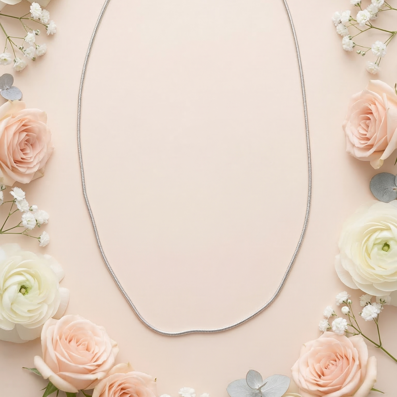 Silver Aura Plain Chain