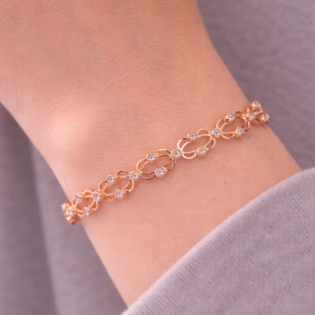 Rose Radiance Lattice Band (Convertible Bracelet Design) - Image 4