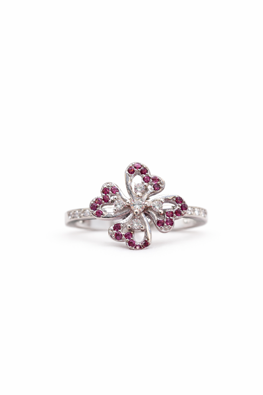 Starlit Twist Solitaire Ring