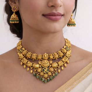 Sri Varnika Temple Necklace